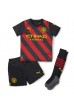 Manchester City Erling Haaland #9 Babyklær Borte Fotballdrakt til barn 2022-23 Korte ermer (+ Korte bukser)